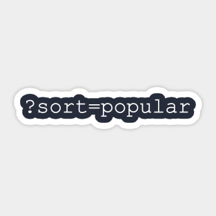 Sort By Popular URL Sticker